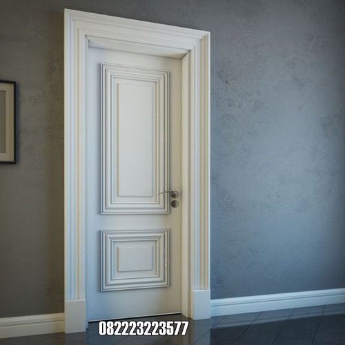 Pintu Kamar Minimalis Warna Putih Model Terbaru Motif Elegan