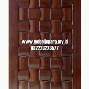 Pintu Kamar Motif Anyaman Tikar Kayu Jati Minimalis Pintu Kamar Motif Anyaman Tikar Kayu Jati Minimalis