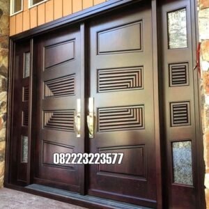 Pintu Minimalis Utama Rumah Mewah Kayu Jati Model Jendela Kanan Kiri Pintu Minimalis Utama Rumah Mewah Kayu Jati Model Jendela Kanan Kiri