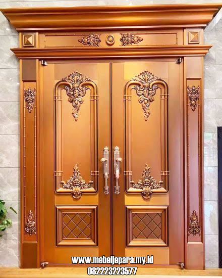 Pintu Ukir Kupu Tarung Model Terbaru Untuk Rumah Mewah