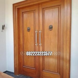 Pintu Utama Jati Solid Minimalis Untuk Rumah Mewah Pintu Utama Jati Solid Minimalis Untuk Rumah Mewah