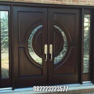 Pintu Utama Jendela Samping Kanan Kiri Kaca Kayu Jati Minimalis Pintu Utama Jendela Samping Kanan Kiri Kaca Kayu Jati Minimalis