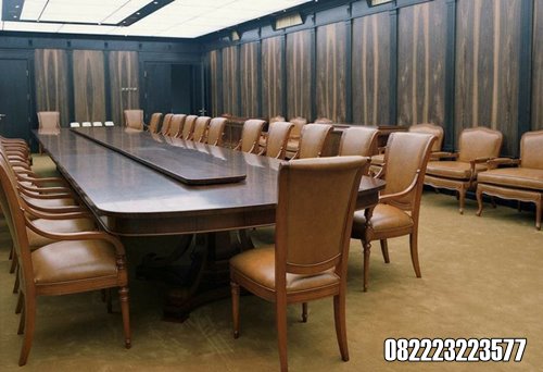 Kursi Meeting Kantor Direktur Kayu Jati Minimalis Modern